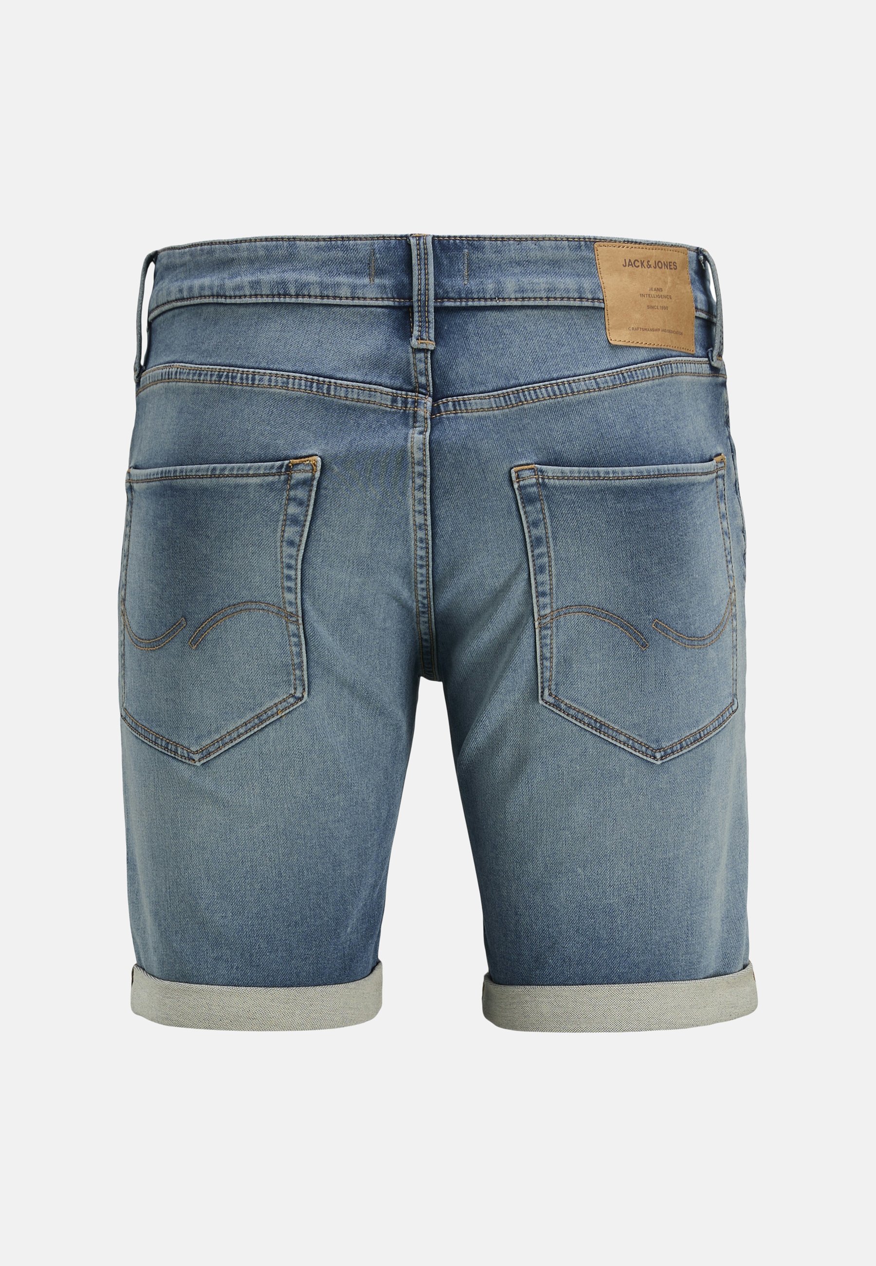 Jack & Jones JJIRICK JJICON I K MF - Denim shorts - blau/blue