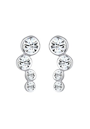 SPARKLING BASIC GEO - MIT KRISTALLEN VON SWAROVSKI® - Örhänge - silberfarben