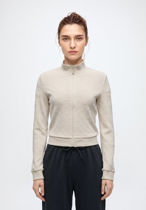 Guess, LAUDOMIA FULL ZIP SWEATSHIRT - Суитшърт с цип - light oak