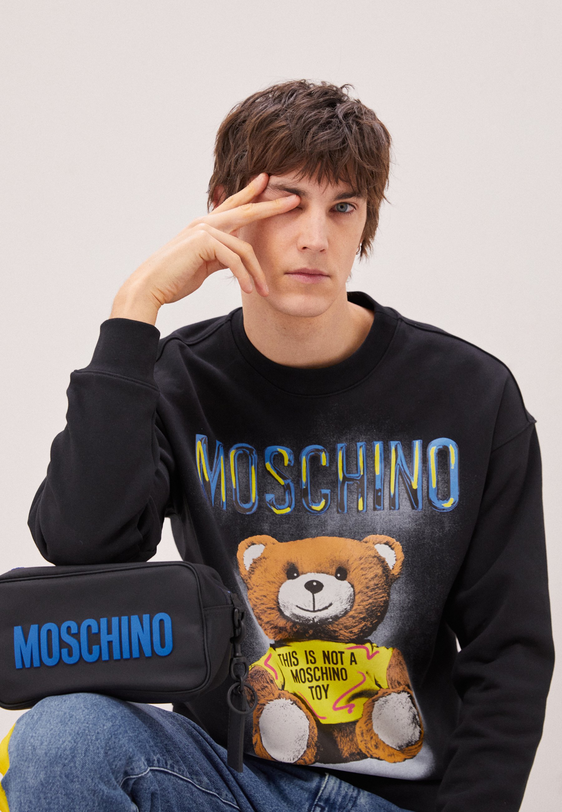MOSCHINO Sweatshirt - fantasy black/black - Zalando.co.uk