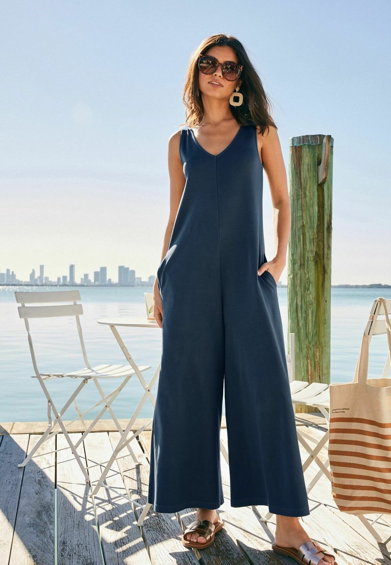 Next JERSEY JUMPSUIT Jumpsuit navy blue/blau Zalando.ch