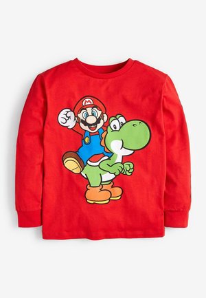 GAMING LICENSE LONG SLEEVE - Top s dlouhým rukávem - red