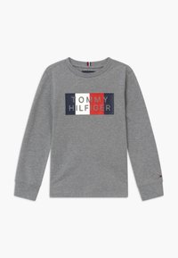 Tommy Hilfiger GLOBAL STRIPE GRAPHIC - Pitkähihainen paita - grey