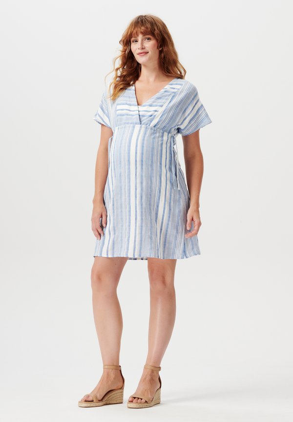 DRESS DELHI SHORT SLEEVE - Jersey dress - jet stream