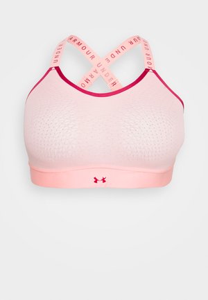 INFINITY MID BRA - Medium support sports bra - pink sands/black rose