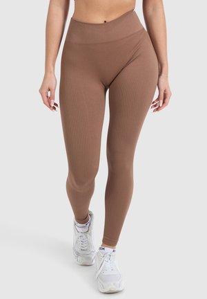 Smilodox AMAZE COMPRESSIVE LEGGINGS SPORT - Leggings - hellbraun