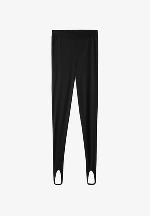 Stradivarius, HIGH-WAIST STIRRUP LEGGINGS - Legging (type pantalon) - black