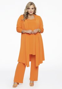 YOEK LONG FIT - Cardigan - orange