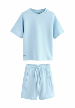 TEXTURED SHORT SLEEVE SET - Treniņtērpa apakšdaļas - light blue
