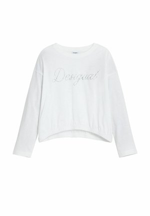 Långärmad tröja - white