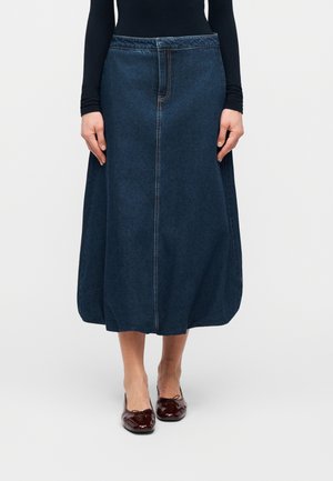 Vero Moda LINDA - Denimnederdele - dark blue