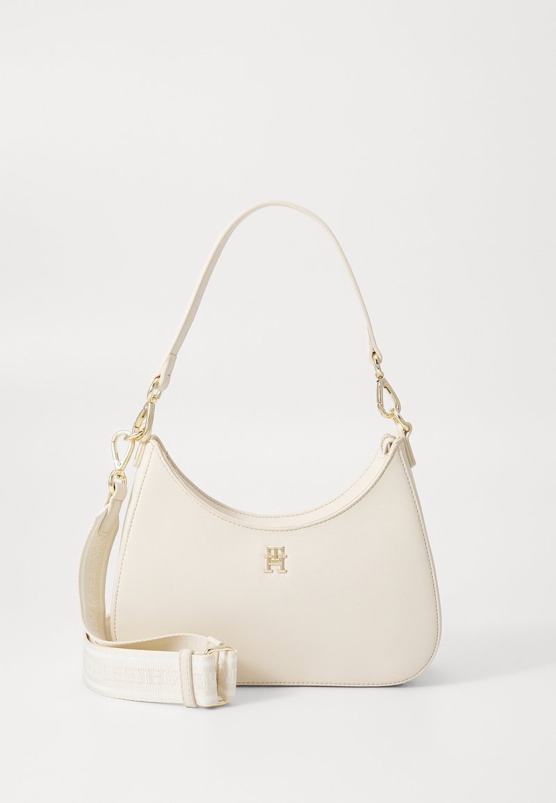 Tommy Hilfiger LOGOTAPE SHOULDER BAG - Håndtasker - beige