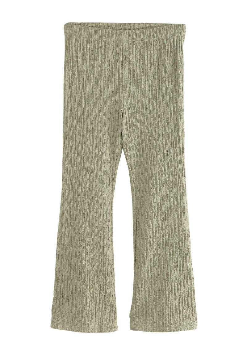Next - REGULAR FIT TEXTURED FLARED - Tamprės – kelnės - khaki green, Padidinti