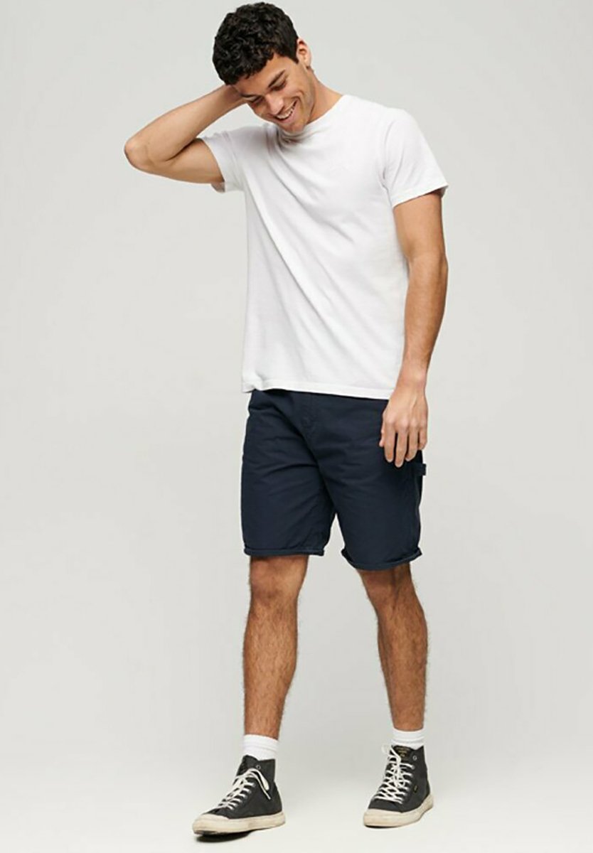 Superdry Pantaloncini Uomo Originali - Blu Navy Spiaggia, Taglia M