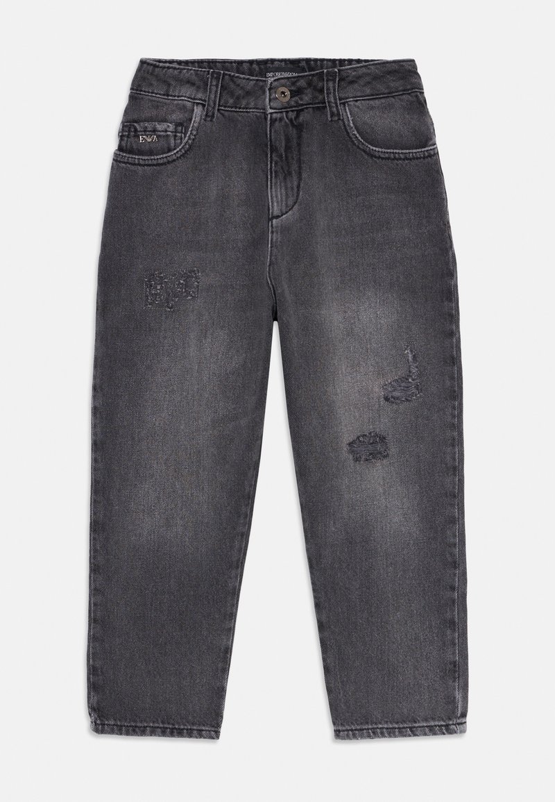 Emporio Armani Straight leg jeans donkergrijs Emporio Armani Straight leg jeans donkergrijs