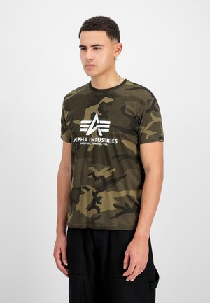 T-shirt imprimé - olive