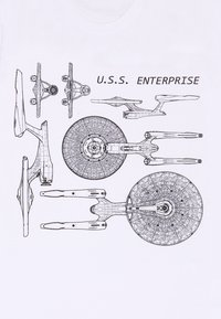 Henry Tiger STAR TREK ENTERPRISE SPECS - Triko s potiskem - white