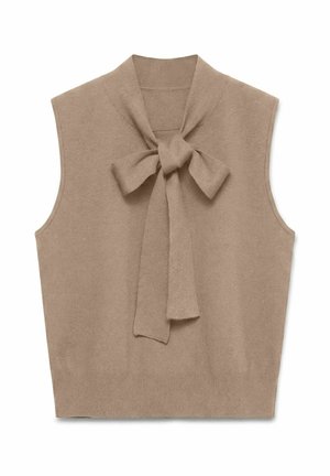 Vero Moda, KNITTED PULLOVER VMPALMA KNITTED PULLOVER - Débardeur - silver mink
