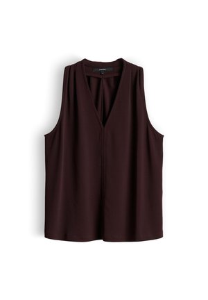 someday., CRINKLE NECKHOLDER - Top - mahogany
