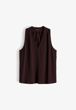 someday., CRINKLE NECKHOLDER - Top - mahogany