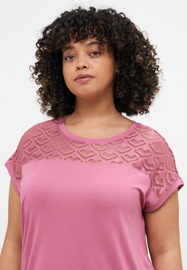 CARFLAKE LIFE MIX - Basic T-shirt - heather rose4