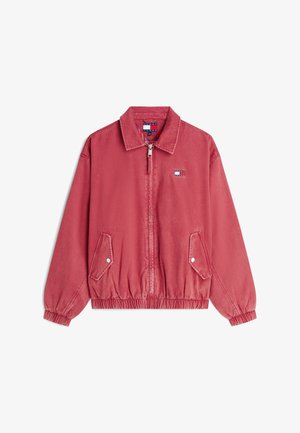 Tommy Jeans, WASHED HARRINGTON - Bomber dzseki - anthem red