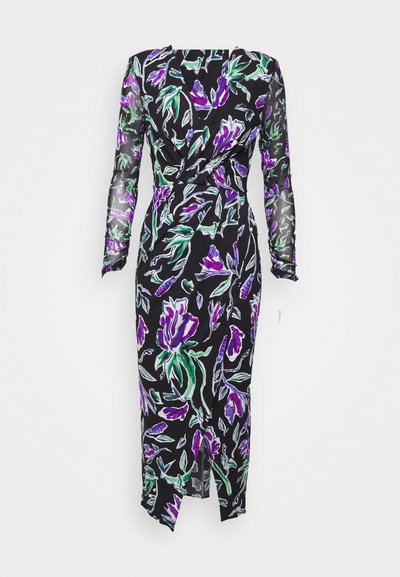 Diane von Furstenberg VIVIANNE DRESS - Denní šaty - black/multicoloured