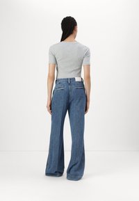 7 for all mankind PLEATED TROUSER - Wide Leg - blue