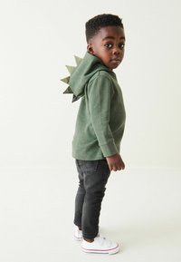 Next TEXTURED  DINO SPIKES  - Jersey con capucha - khaki green