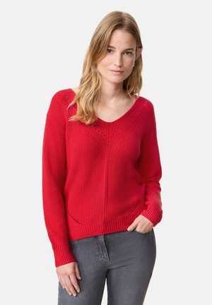 Gerry Weber LANGARM - Strickpullover - lipstick