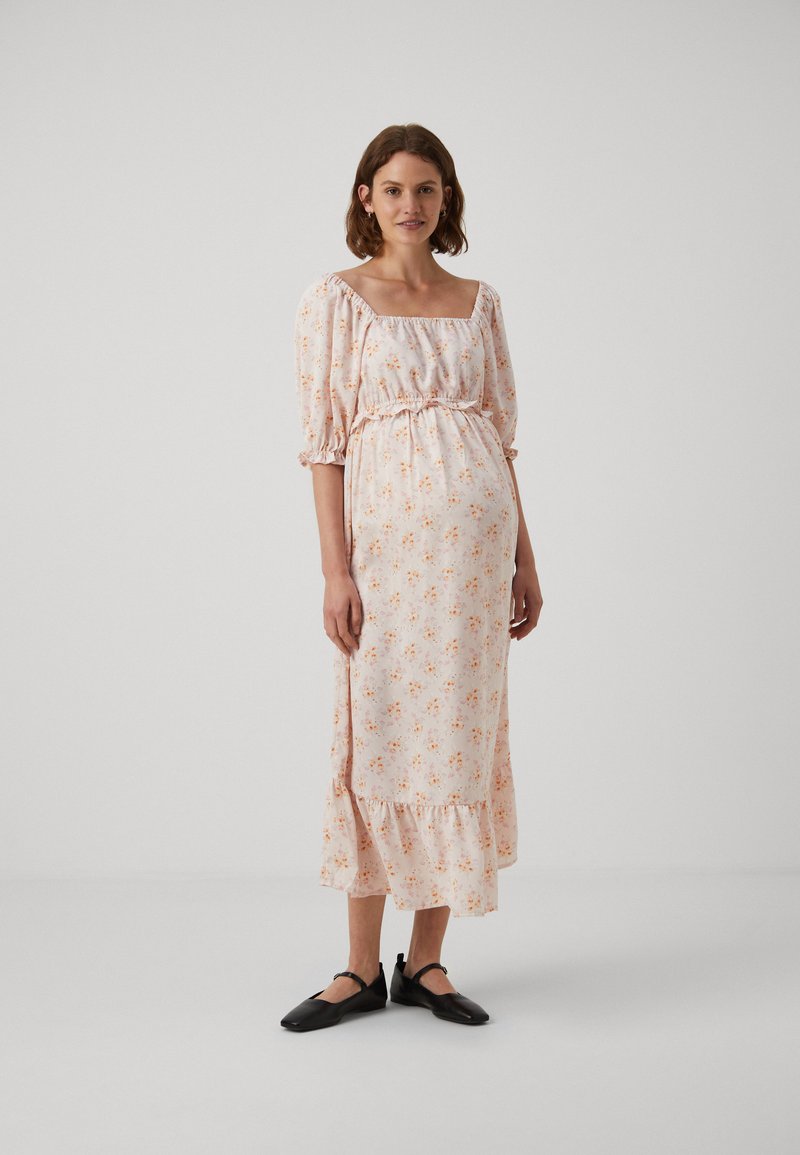 ONLY MATERNITY - OLMAURORA DRESS - Kasdienė suknelė - nude, Padidinti