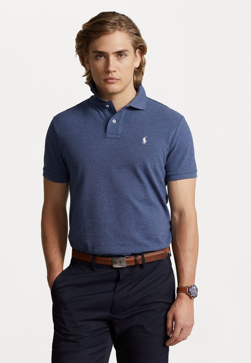 Polo Ralph Lauren - SLIM FIT MESH POLO SHIRT - Bluză polo - navy heather, Extindeți