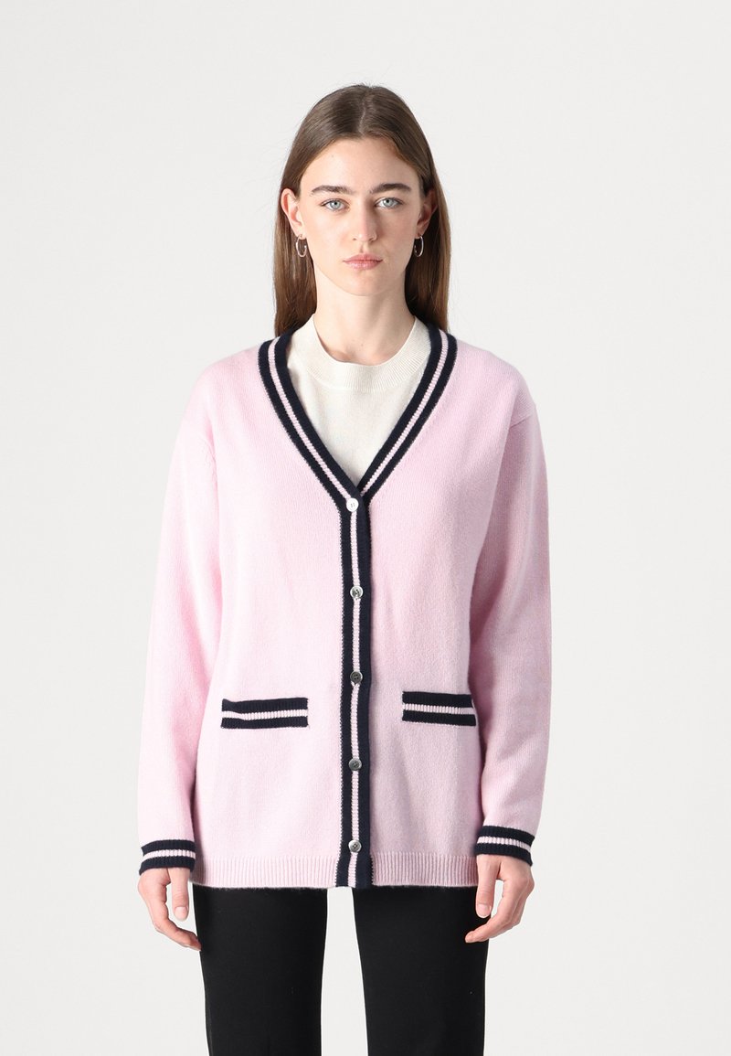 pure cashmere BUTTON LONG CARDIGAN - Ζακέτα - pink