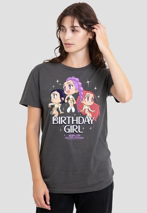 KPOP DEMON HUNTERS HUNTRIX BIRTHDAY GROUP - Print T-shirt - anthracite