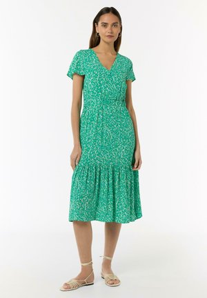 comma casual identity MIT ALL-OVER-PRINT - Freizeitkleid - hellgrün