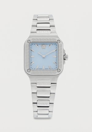 Versace GRECA EDGE UNISEX - Ceas de mână - silver-coloured/light blue
