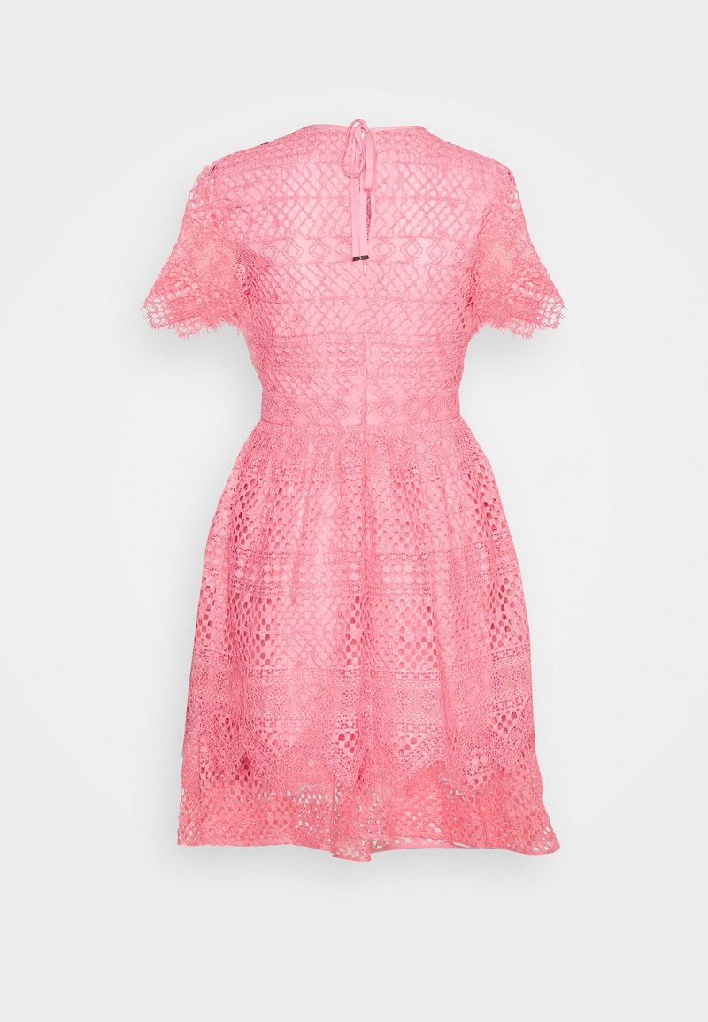 open lace back dress Tommy Hilfiger Bayfront Plaid Dress Grenadine/Hot Pink 6 at Amazon Women's  Clothing store main image 1