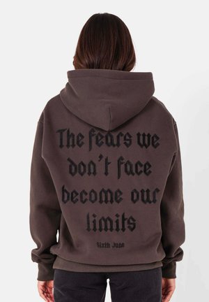 EMBROIDERY - Hoodie - dark grey