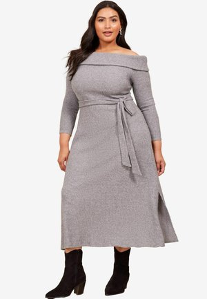 BARDOT - Abito in maglia - grey