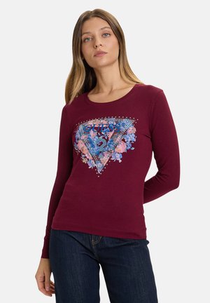 PEONY TRIANGLE - T-shirt à manches longues - vino