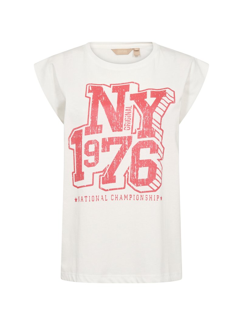 culture T-shirt print wit