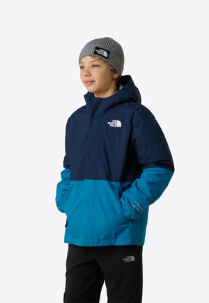 WARM ANTORA RAIN JACKET - Chaqueta outdoor - summit navy/dusk blue