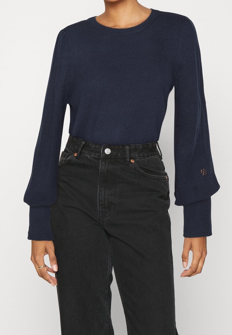 VILA Neule - dark blue