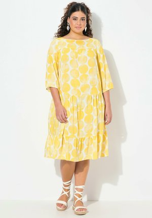 DOT PRINT FLOUNCE PANEL - Jurk - snow white