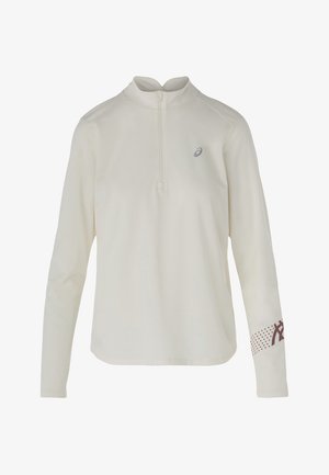ASICS ICON 1/2 ZIP LS - T-shirt till träning - cream