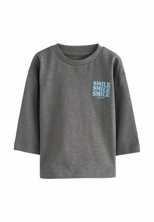Next, OVERSIZED - Long sleeved top - grey slogan