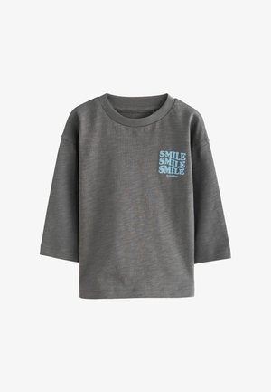 Next, OVERSIZED - Maglietta a manica lunga - grey slogan