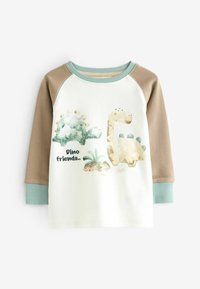 Next SNUGGLE 3 PACK SET - Pizsama szett - blue ecru cream dinosaur