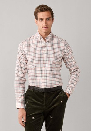 Hackett London, HACKETT LONDON SHIRT WIDE TATTERSALL - Shirt - spice orange