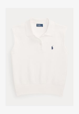 Polo Ralph Lauren COTTON CROPPED SLEEVELESS POLO SWEATER
- Vesta - white
